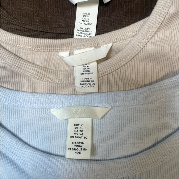 H&M  Ribbed Crop Top Bundle - Picture 5 of 5